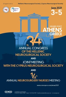 34TH ANNUAL CONGRESS OF THE HELLENIC NEUROSURGICAL SOCIETY AND JOINT MEETING WITH THE CYPRUS NEUROSURGICAL SOCIETY AND 14TH ANNUAL NEUROSURGERY NURSES MEETING